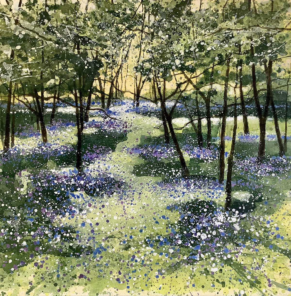 Bluebells And Forget-Me-Knots - Adele Riley - Landscape Artist